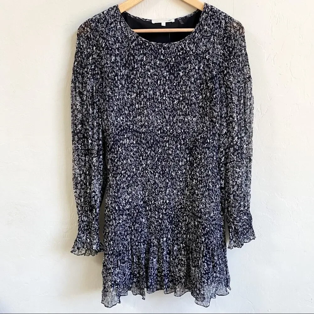 LoveShackFancy Scarlett Star Silk Mini‎ Dress Medium